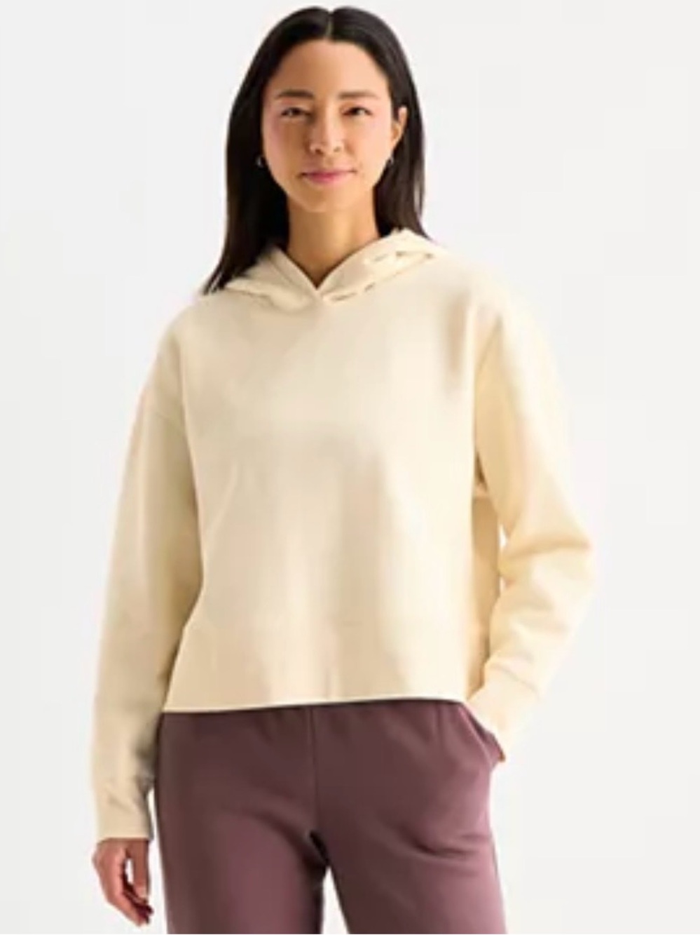Xersion Cream Hooded Pullover
